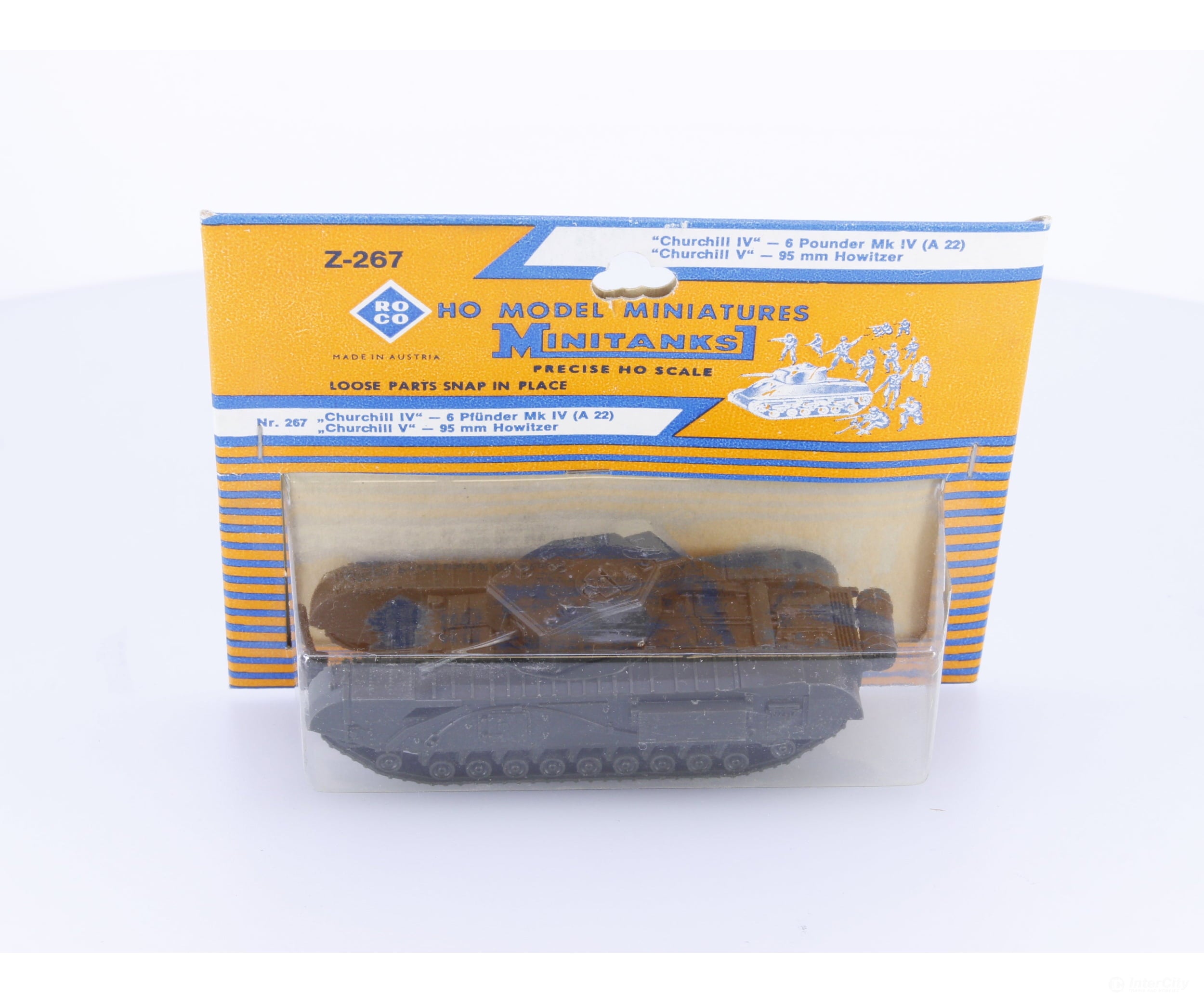 Roco Z-267 HO Churchill IV - 6 Pounder MK IV (A 22) & Churchill V - 95mm Howitzer (#2) - Cars & Trucks