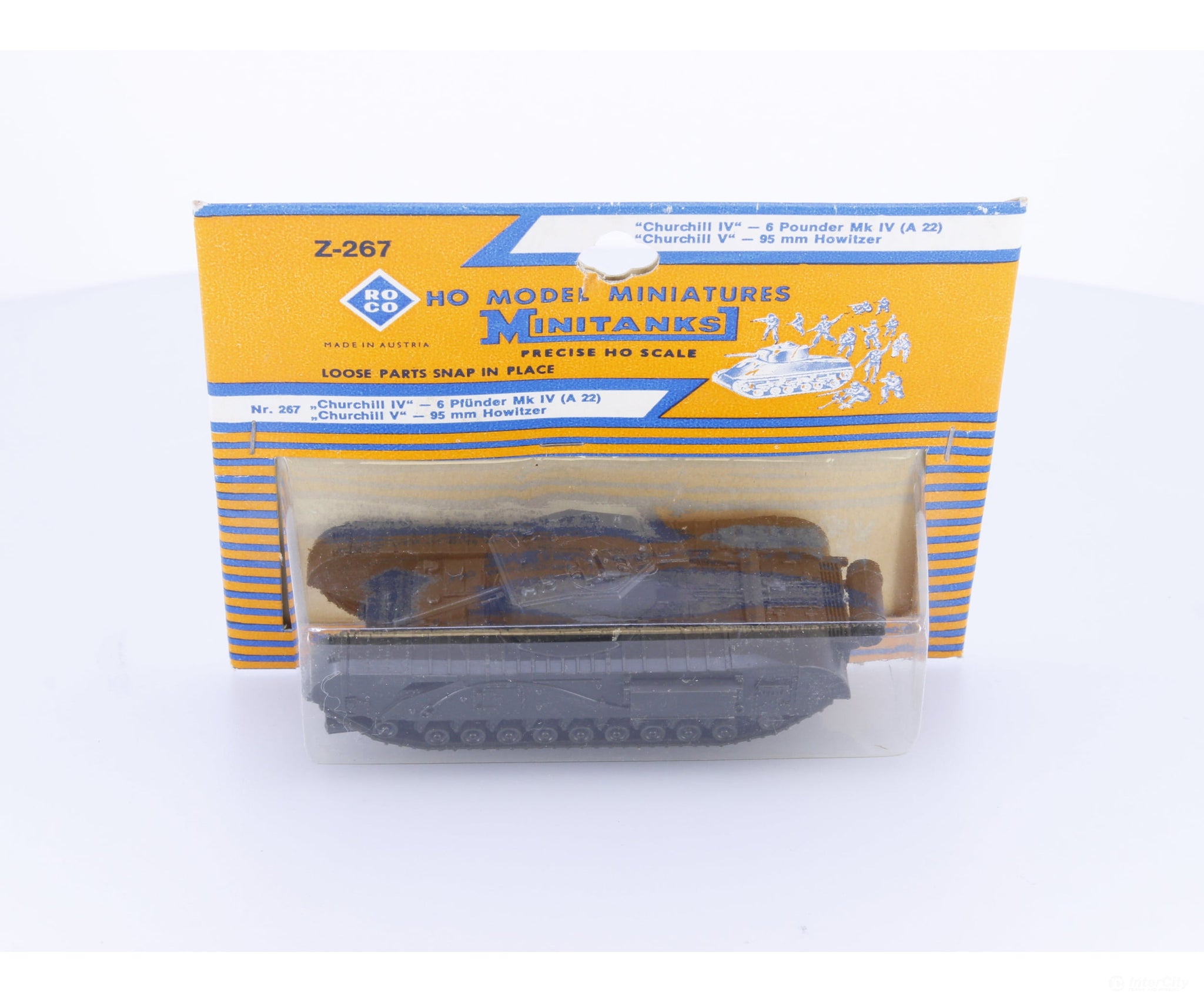 Roco Z-267 HO Churchill IV - 6 Pounder MK IV (A 22) & Churchill V - 95mm Howitzer (#5) - Cars & Trucks