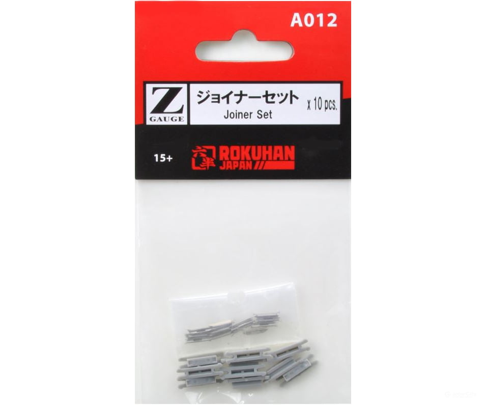 Rokuhan Z A012 Joiner set (10x metal joiners and 10x plastic joiners). Track Accessories