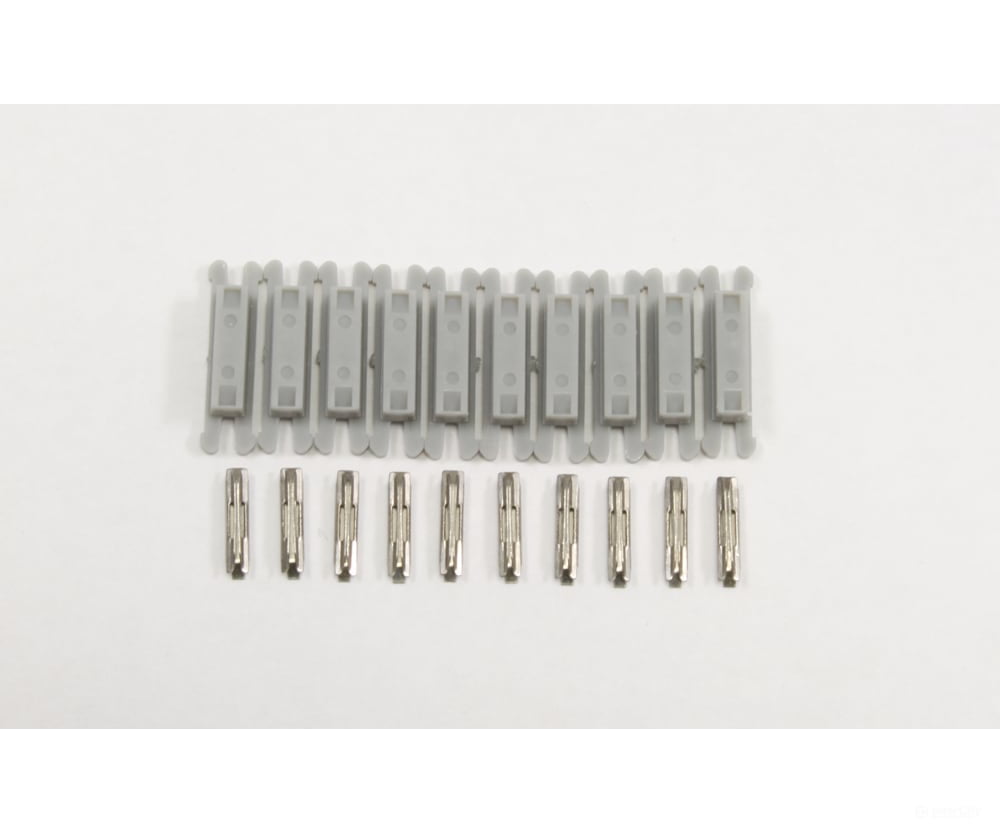 Rokuhan Z A012 Joiner set (10x metal joiners and 10x plastic joiners). Track Accessories