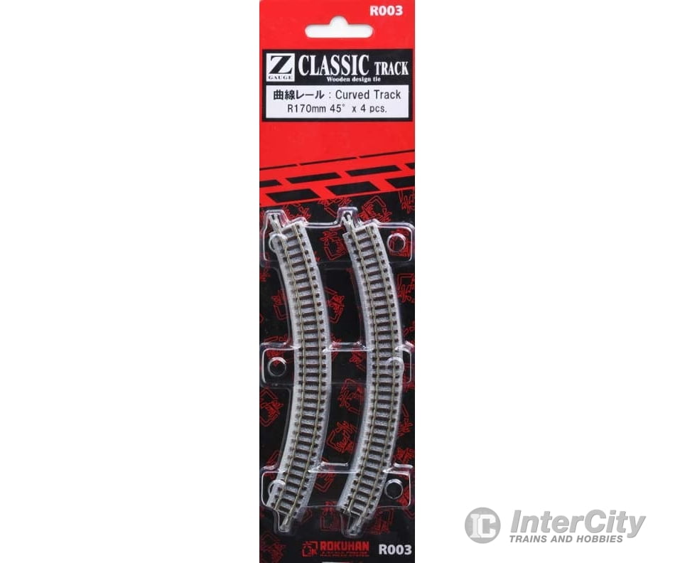 Rokuhan Z R003 Curved track R170 - 45 degree Track & Turnouts