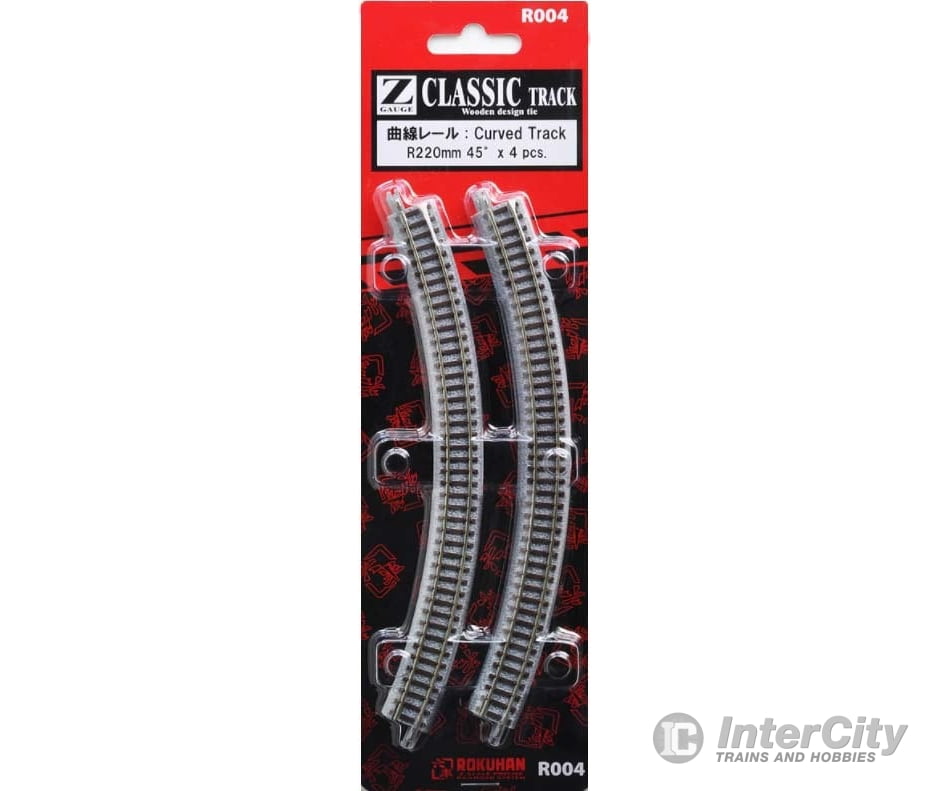 Rokuhan Z R004 Curved track R220 - 45 degree Track & Turnouts