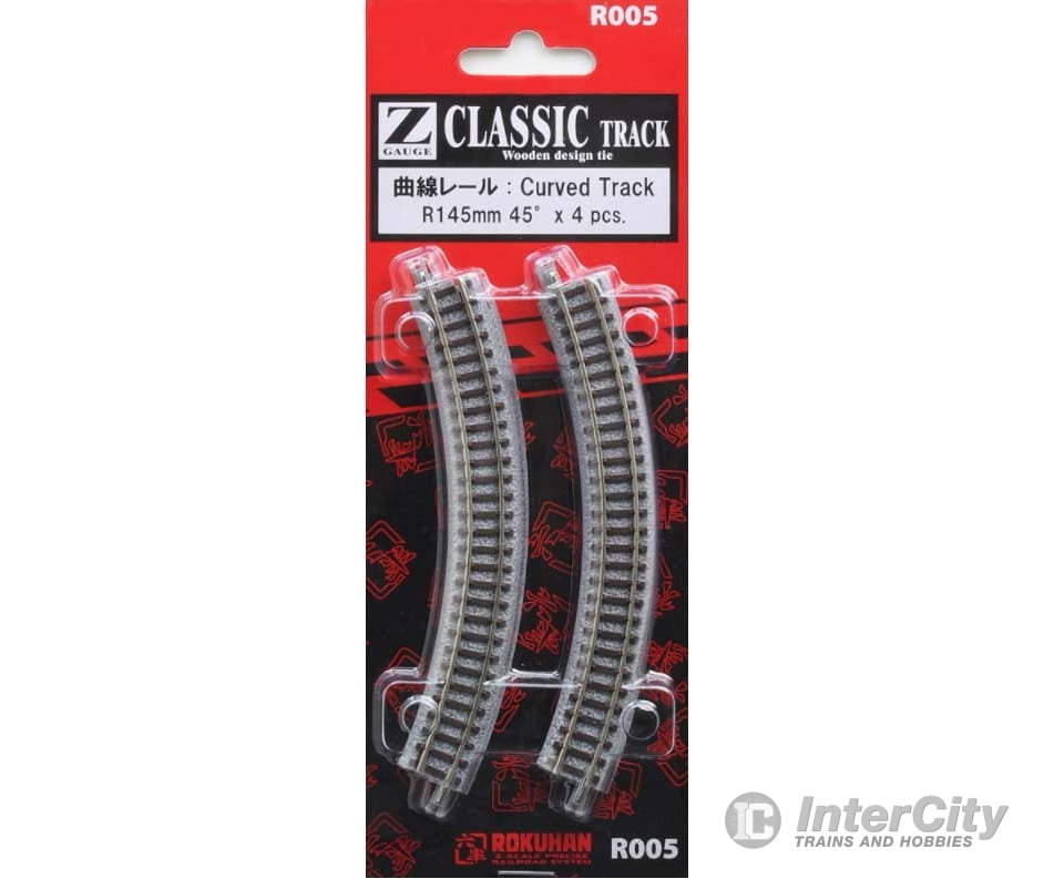 Rokuhan Z R005 Curved track R145 - 45 degree Track & Turnouts