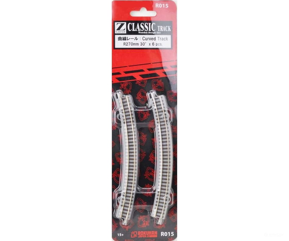 Rokuhan Z R015 Curved track R270 30 degree Track & Turnouts