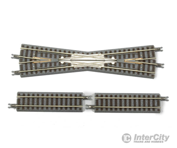 Rokuhan Z R020 13 Degree crossing track with 2x 53.6mm straight tracks Track & Turnouts