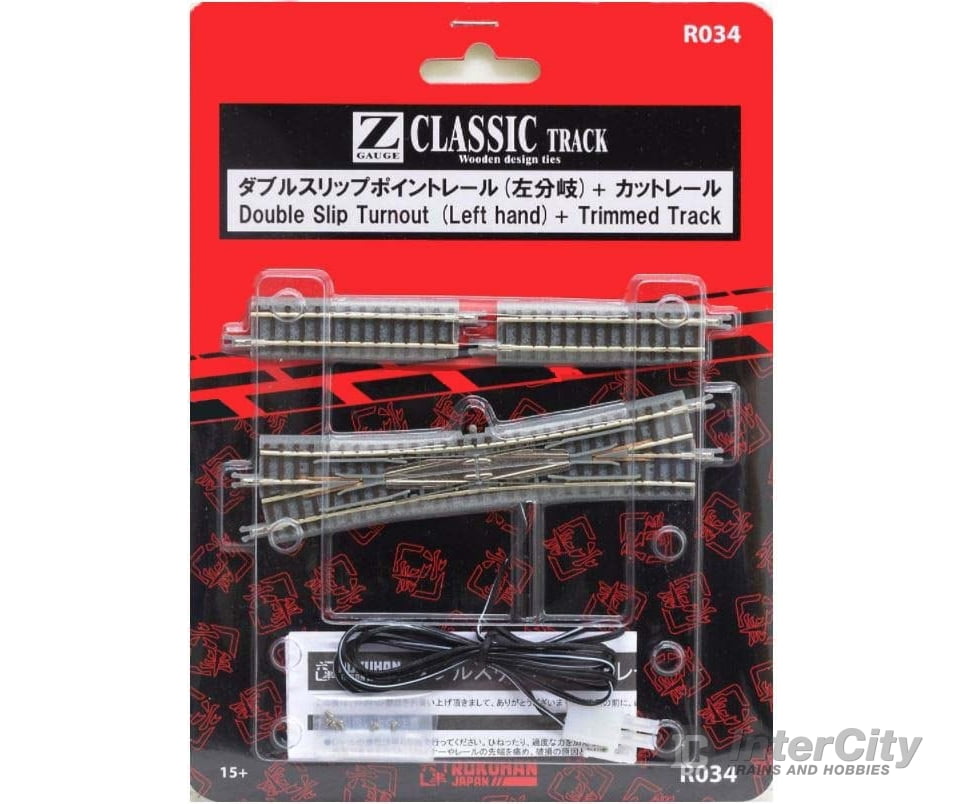 Rokuhan Z R034 Double slip turnout w/straight 53.6mm left track Track & Turnouts
