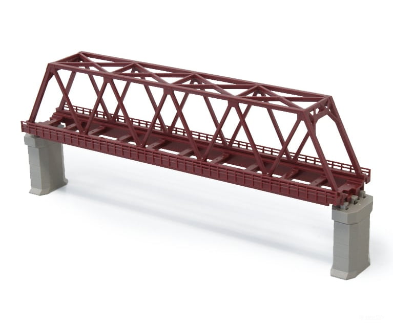 Rokuhan Z R042 Iron bridge single - red Tunnels & Bridges