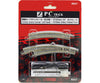 Rokuhan Z R057 Left curved turnout R195/R220 set with concrete ties Track & Turnouts