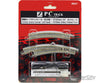 Rokuhan Z R057 Left curved turnout R195/R220 set with concrete ties Track & Turnouts