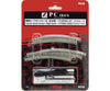 Rokuhan Z R058 Right curved turnout R195/R220 set with concrete ties Track & Turnouts