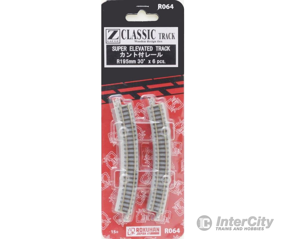 Rokuhan Z R064 Super elevated track R195 - 30 degree Track & Turnouts