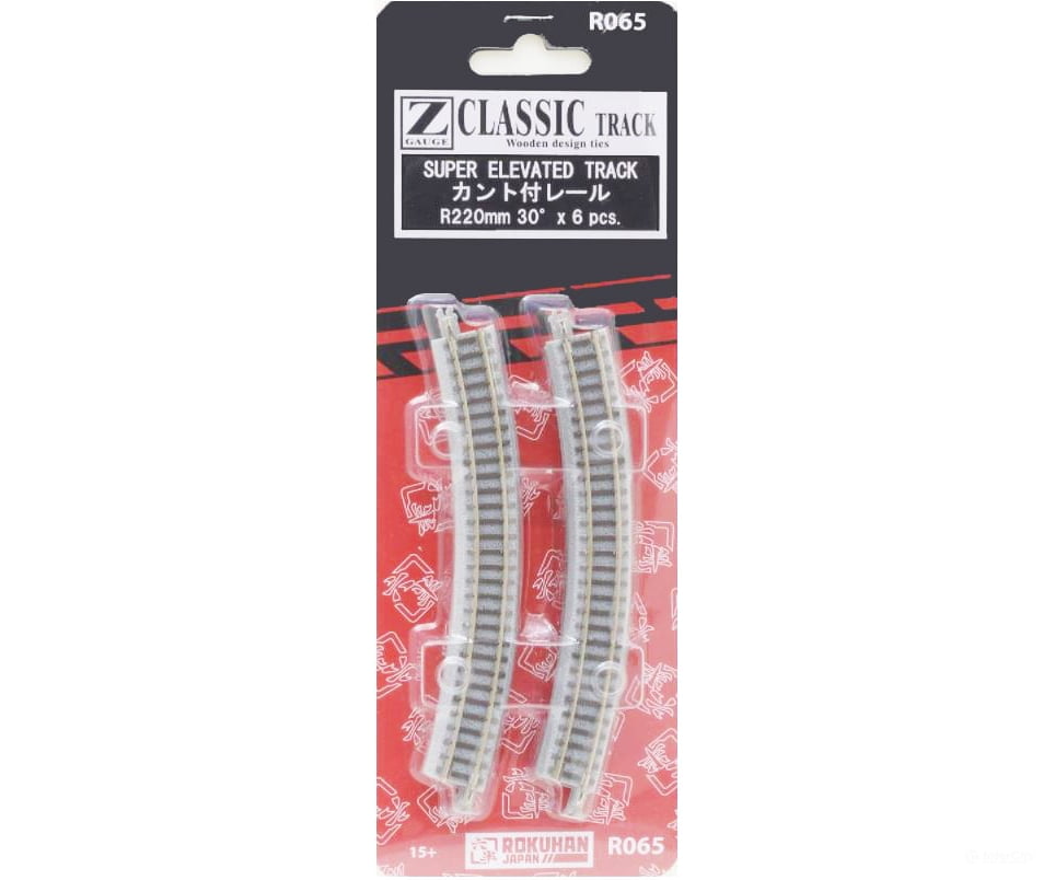 Rokuhan Z R065 Super elevated track R220 - 30 degree Track & Turnouts