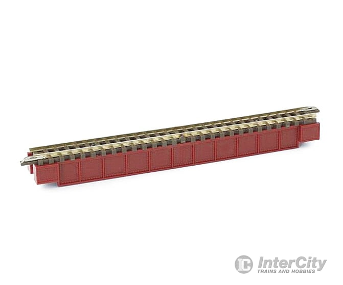 Rokuhan Z R070 Deck girder bridge - dark red Tunnels & Bridges