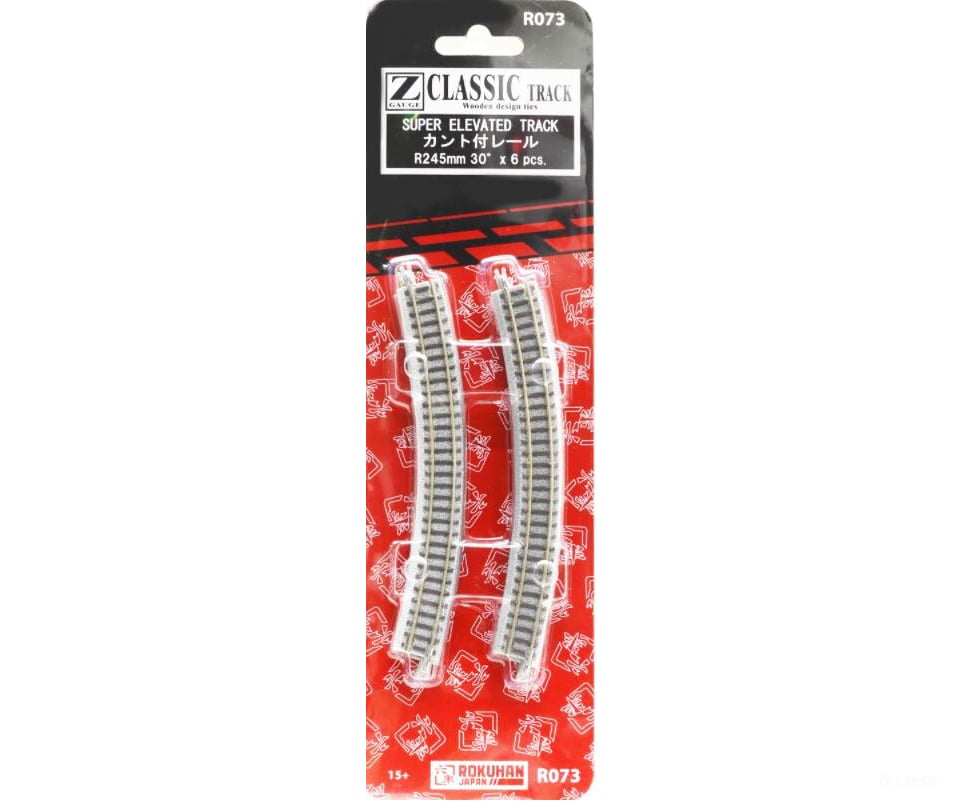 Rokuhan Z R073 Super elevated track R245 - 30 degree Track & Turnouts