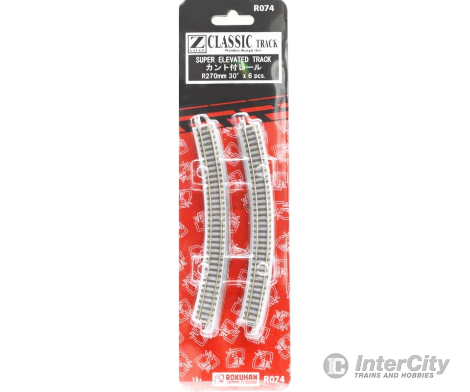 Rokuhan Z R074 Super elevated track R270 - 30 degree Track & Turnouts