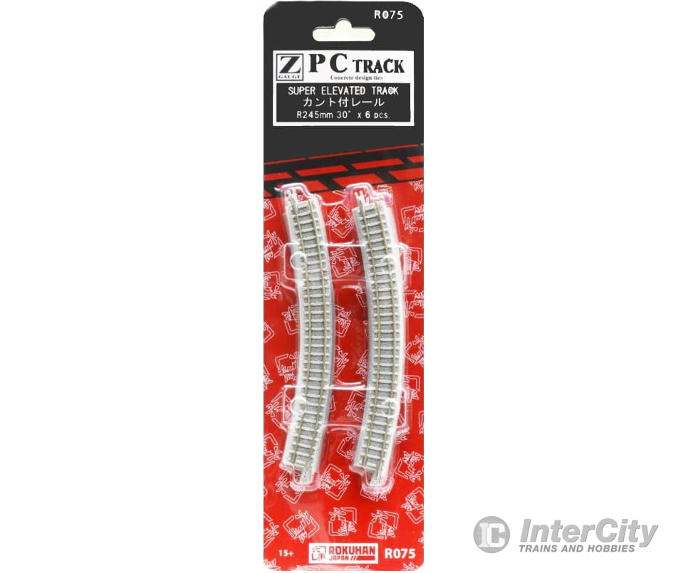 Rokuhan Z R075 Super elevated track R245 - 30 degree Track & Turnouts