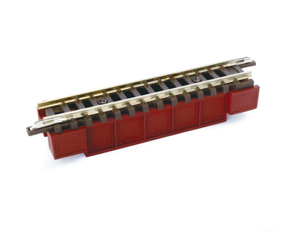 Rokuhan Z R085 Deck girder bridge (Dark red) 55mm Tunnels & Bridges