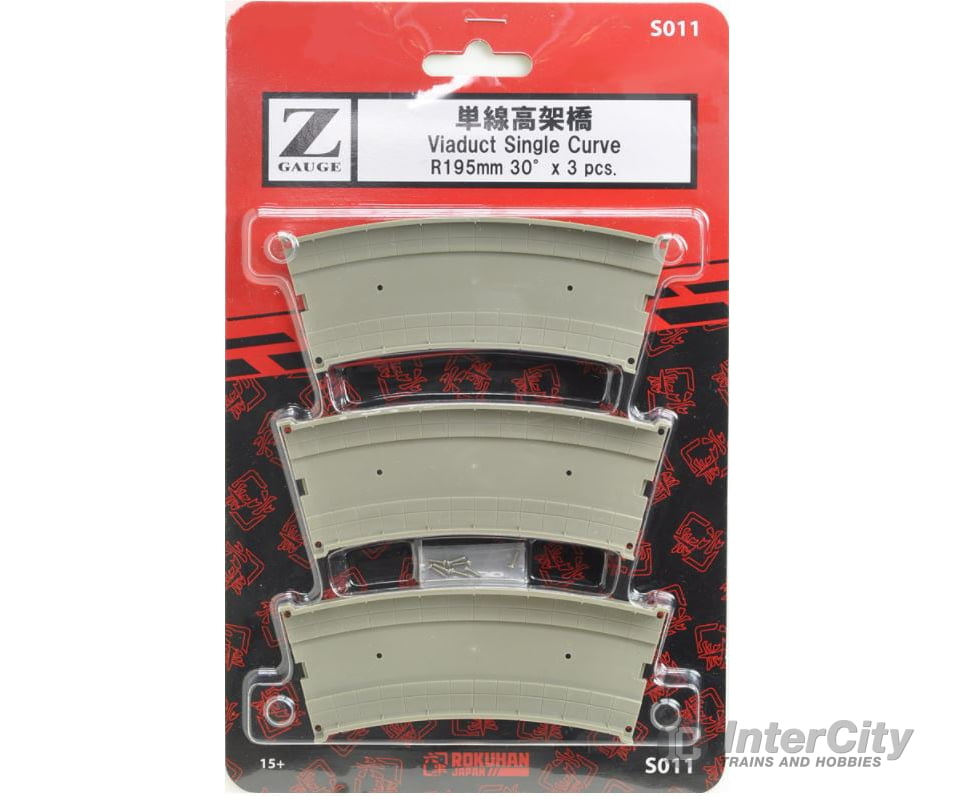 Rokuhan Z S011 Viaduct single curve set Track & Turnouts