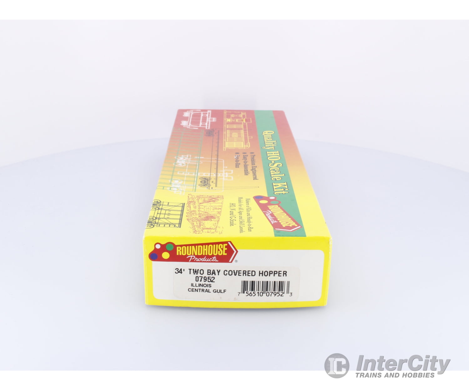 Roundhouse 07952 HO 34’ Two Bay Covered Hopper Illinois Central Gulf 100060 Freight Cars