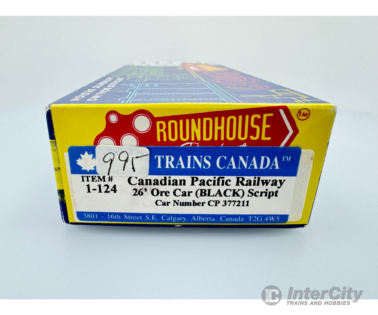 Roundhouse 1-124 Ho 26’ Ore Car Black Script Canadian Pacific (Cp) 377211 Freight Cars