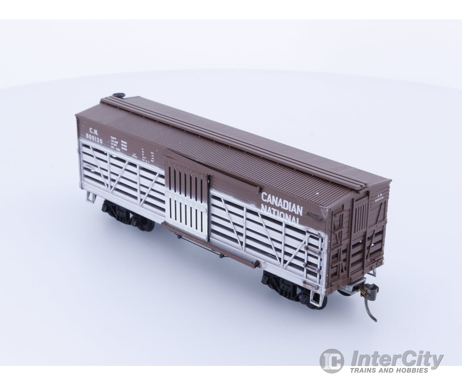 Roundhouse 1-208 Ho 36’ Wood Stock Car Canadian National (Cn) 800126 Freight Cars