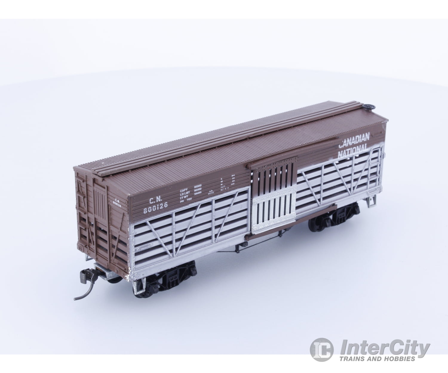 Roundhouse 1-208 Ho 36’ Wood Stock Car Canadian National (Cn) 800126 Freight Cars