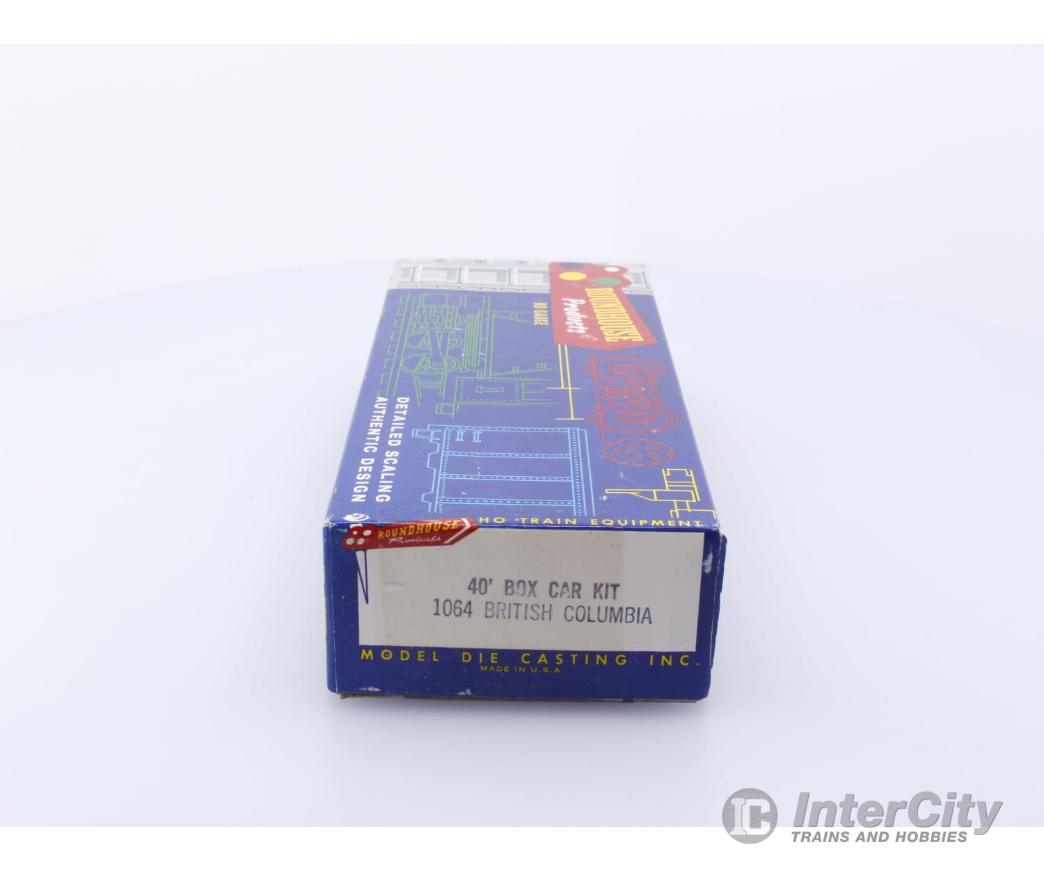 Roundhouse 1064 HO 40’ Box Car Kit BC Rail (BCOL) 4069 Freight Cars