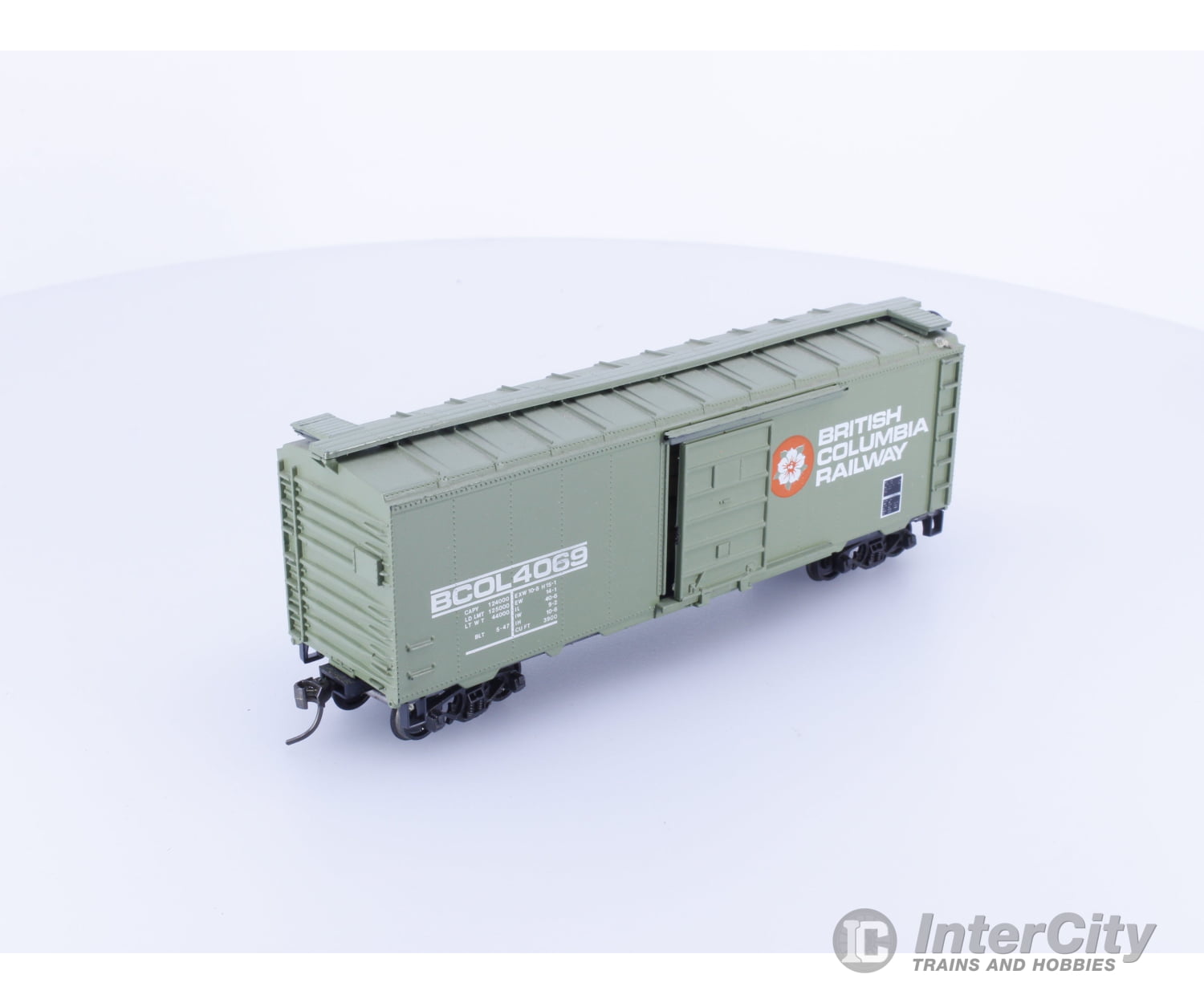 Roundhouse 1064 HO 40’ Boxcar #2 BC Rail (BCOL) 4069 Freight Cars