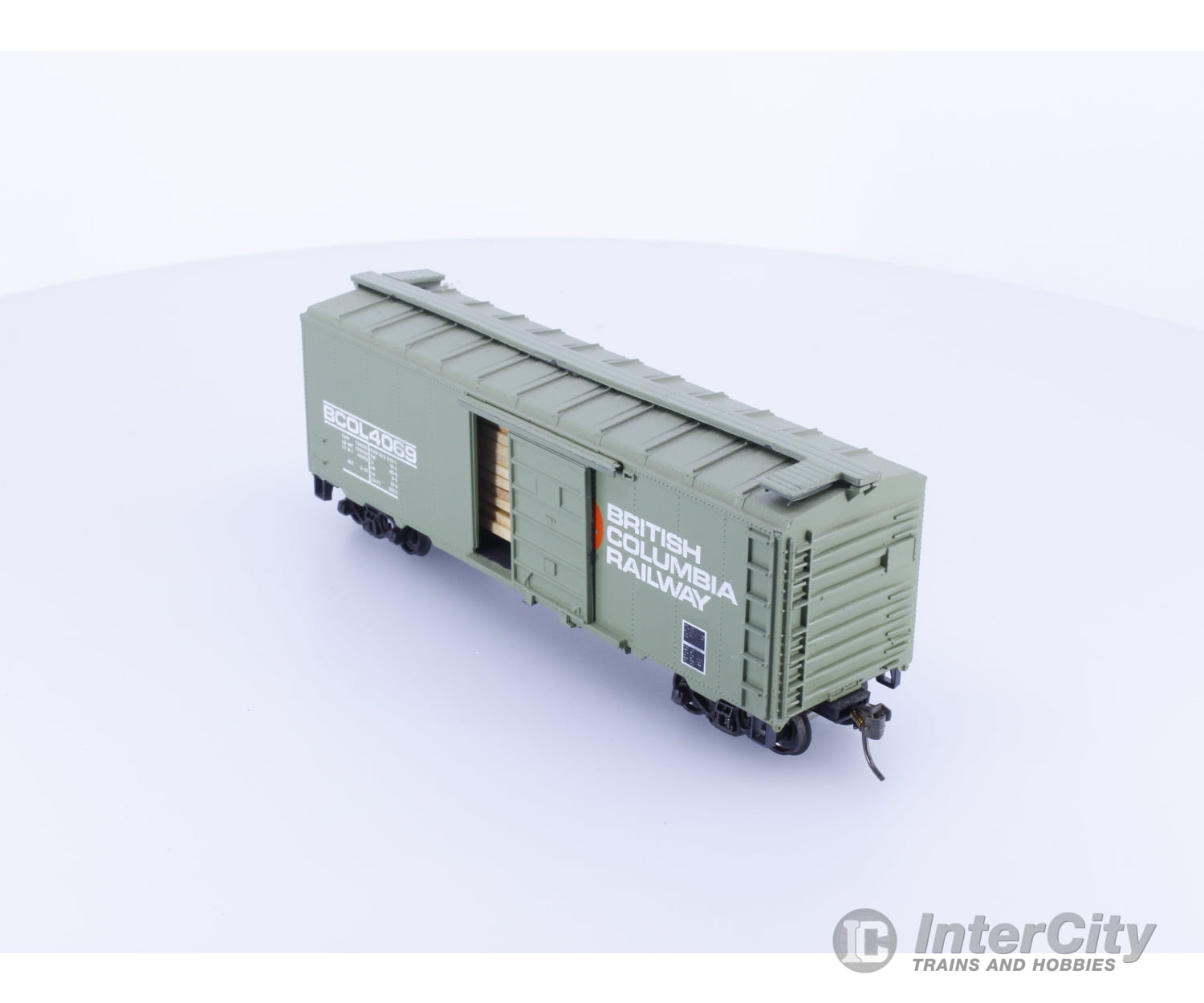 Roundhouse 1064 HO 40’ Boxcar #2 BC Rail (BCOL) 4069 Freight Cars