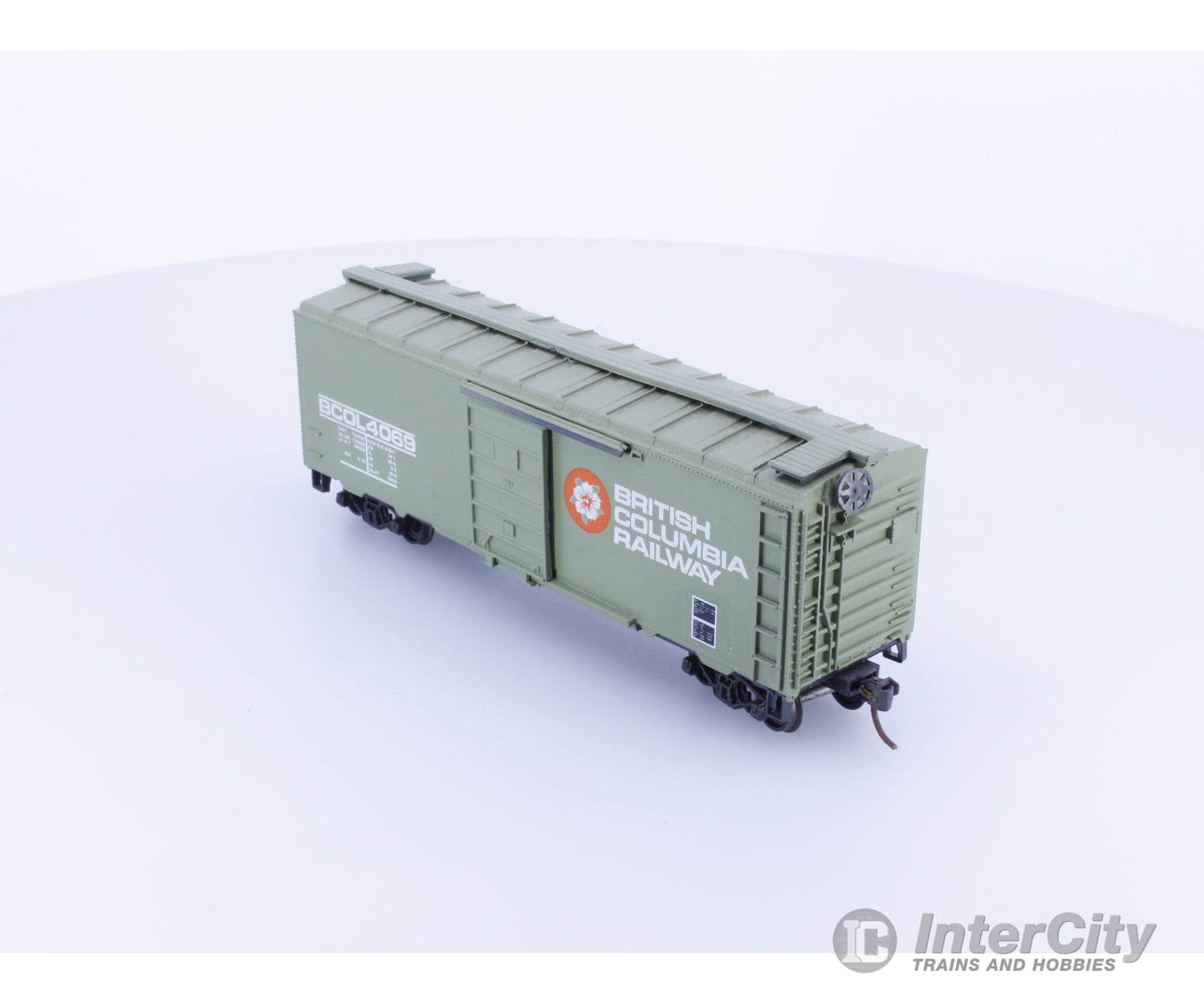 Roundhouse 1064 HO 40’ Boxcar #3 BC Rail (BCOL) 4069 Freight Cars