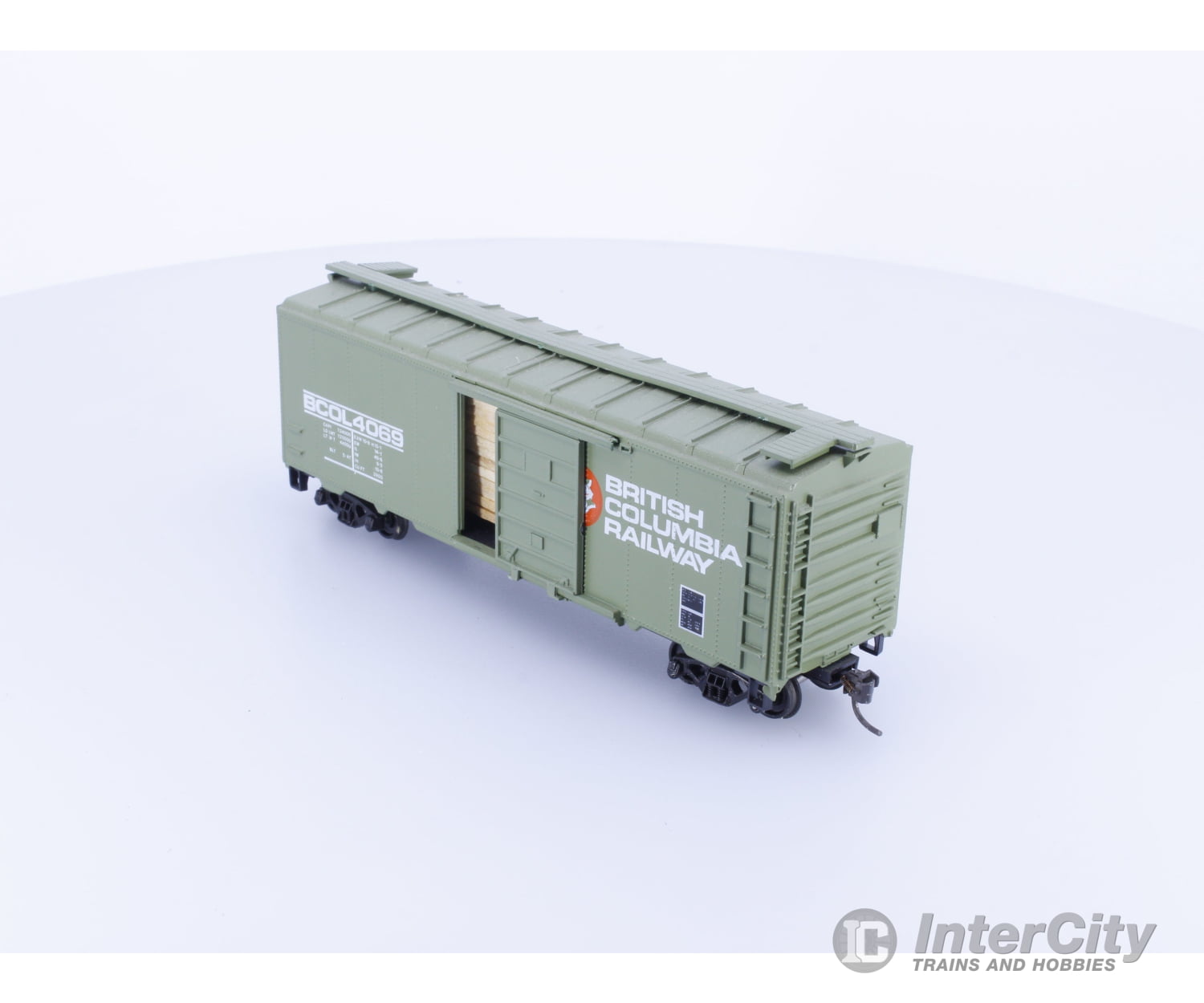 Roundhouse 1064 HO 40’ Boxcar #4 BC Rail (BCOL) 4069 Freight Cars