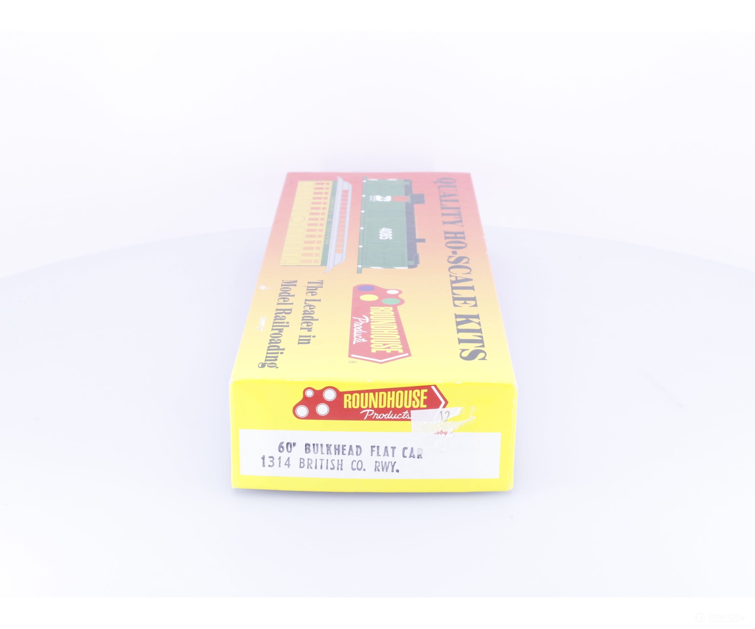 Roundhouse 1314 HO 60’ Bulkhead Flat Car #5 BC Rail (BCOL) 869378 - Freight Cars