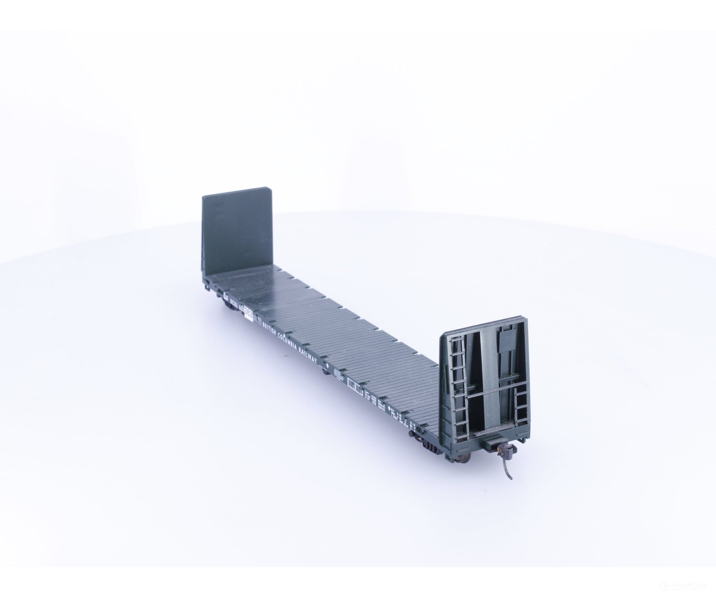 Roundhouse 1314 HO 60’ Bulkhead Flat Car #6 BC Rail (BCOL) 869378 - Freight Cars