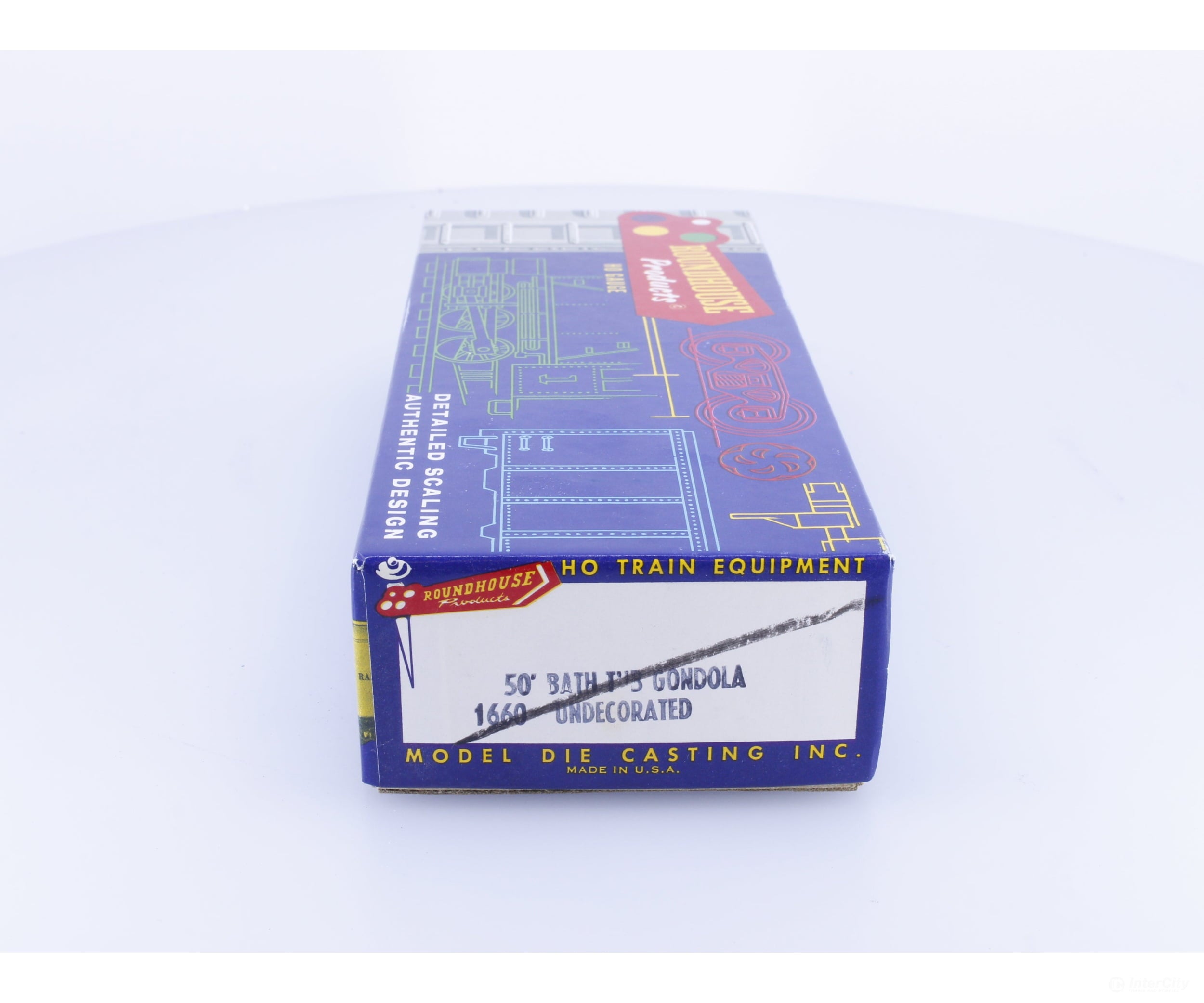 Roundhouse 1660 HO 50’ Bathtub Gondola #11 Undecorated - Freight Cars