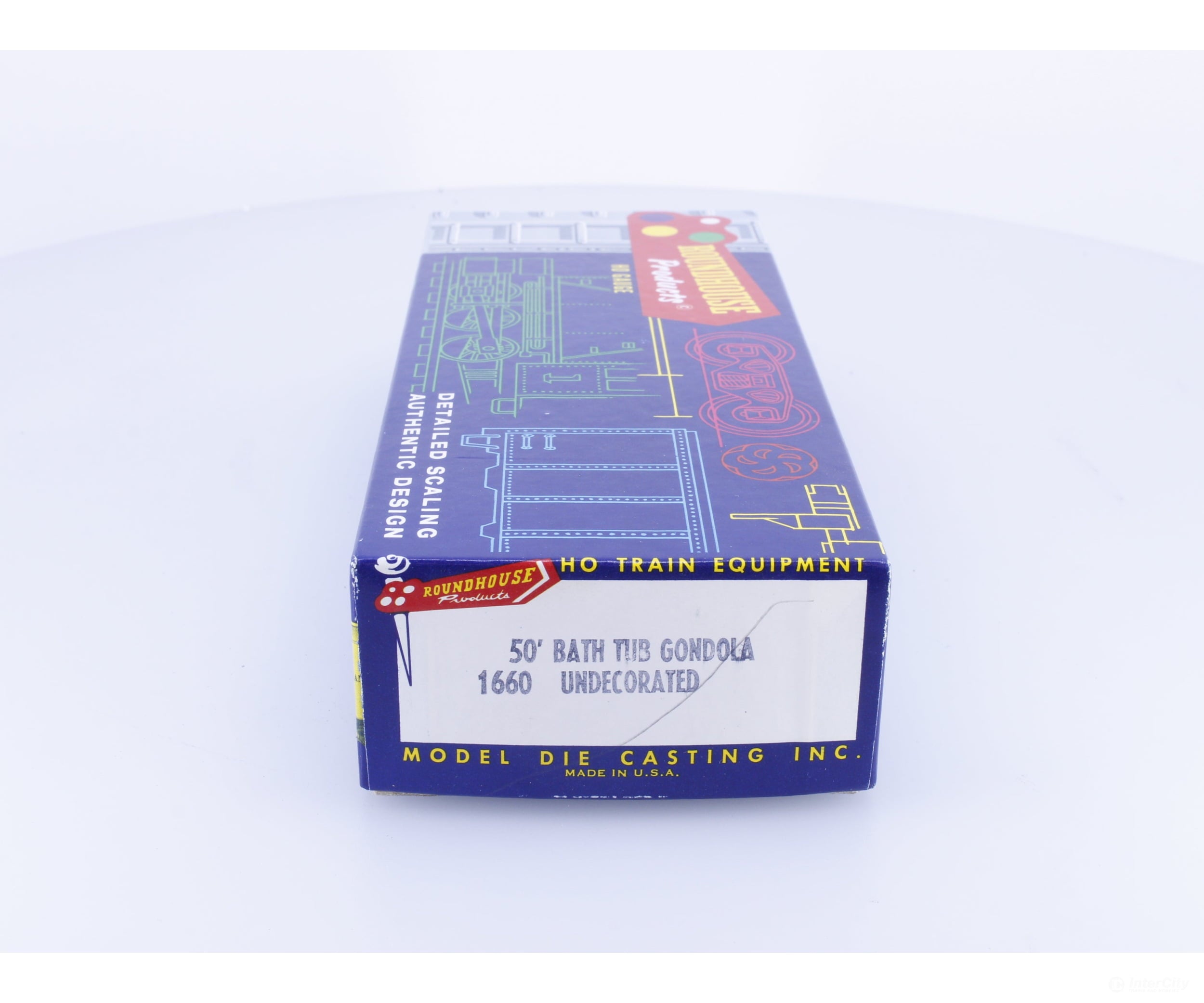 Roundhouse 1660 HO 50’ Bathtub Gondola #16 Undecorated (#1) - Freight Cars