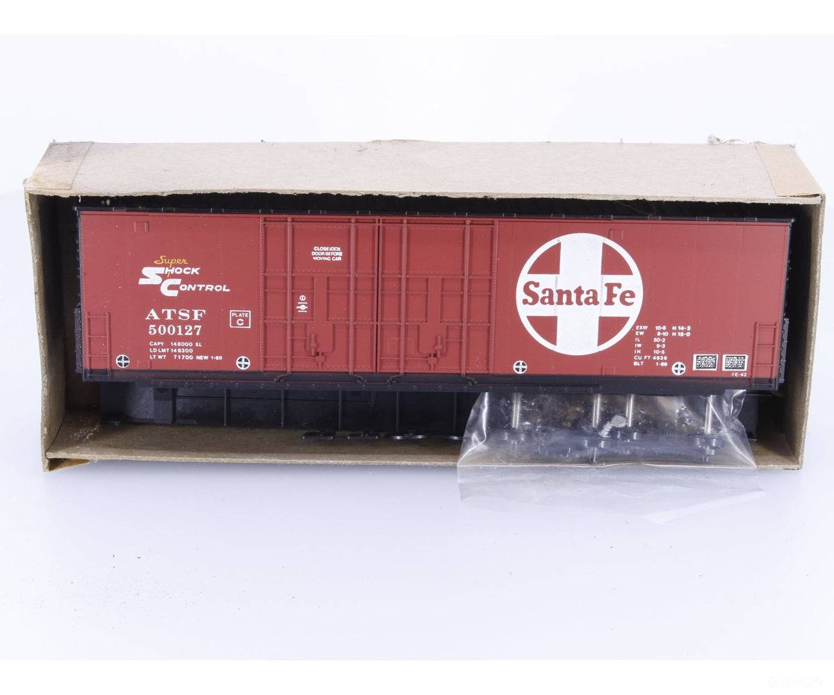 Roundhouse 1783 HO 50’ Double Door Hi-Cube Boxcar Kit Atchison Topeka and Santa Fe (ATSF) 500127 #2 - Freight Cars