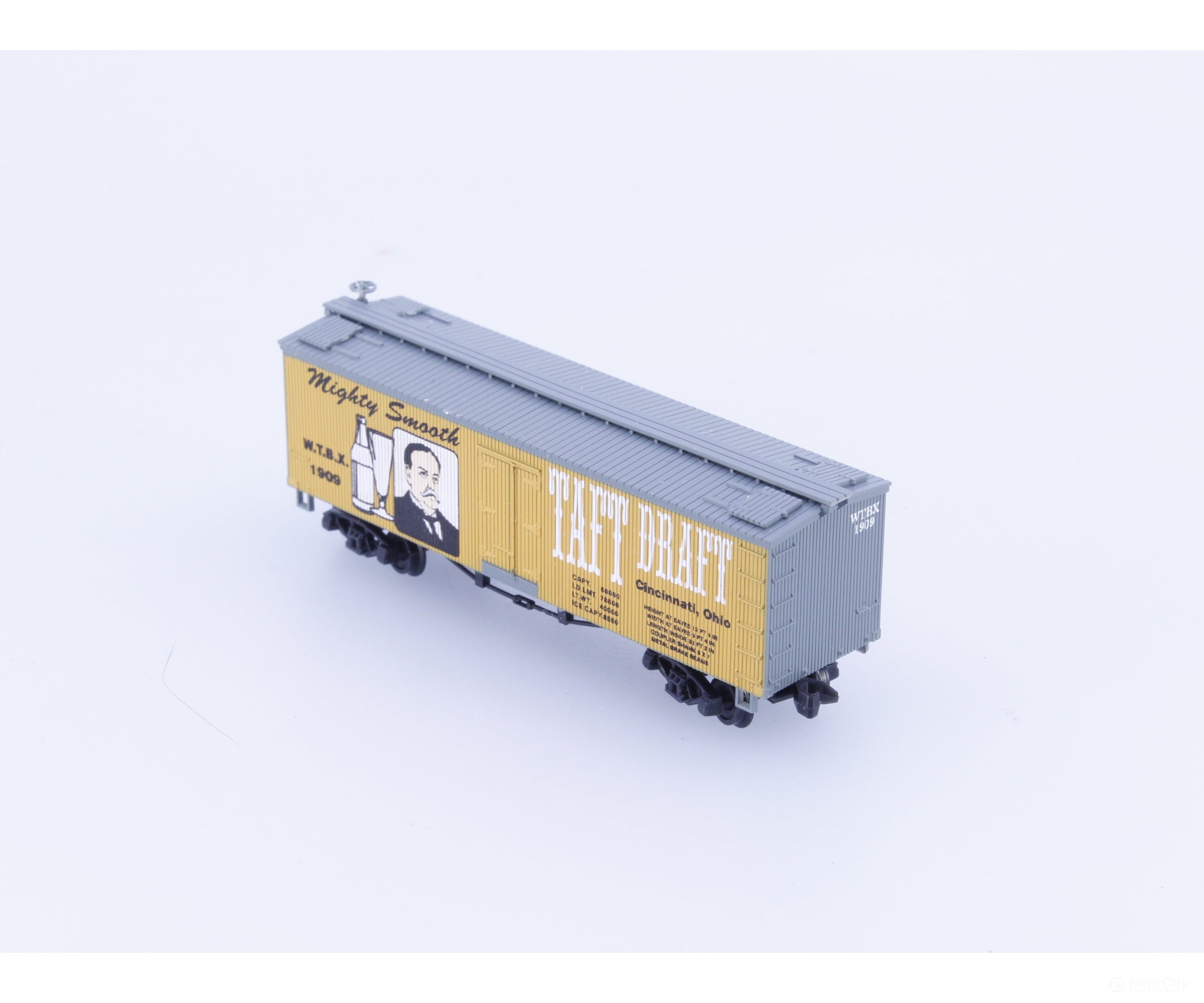Roundhouse 1909 N 36’ Boxcar Taft Draft (WTBX) 1909 Freight Cars