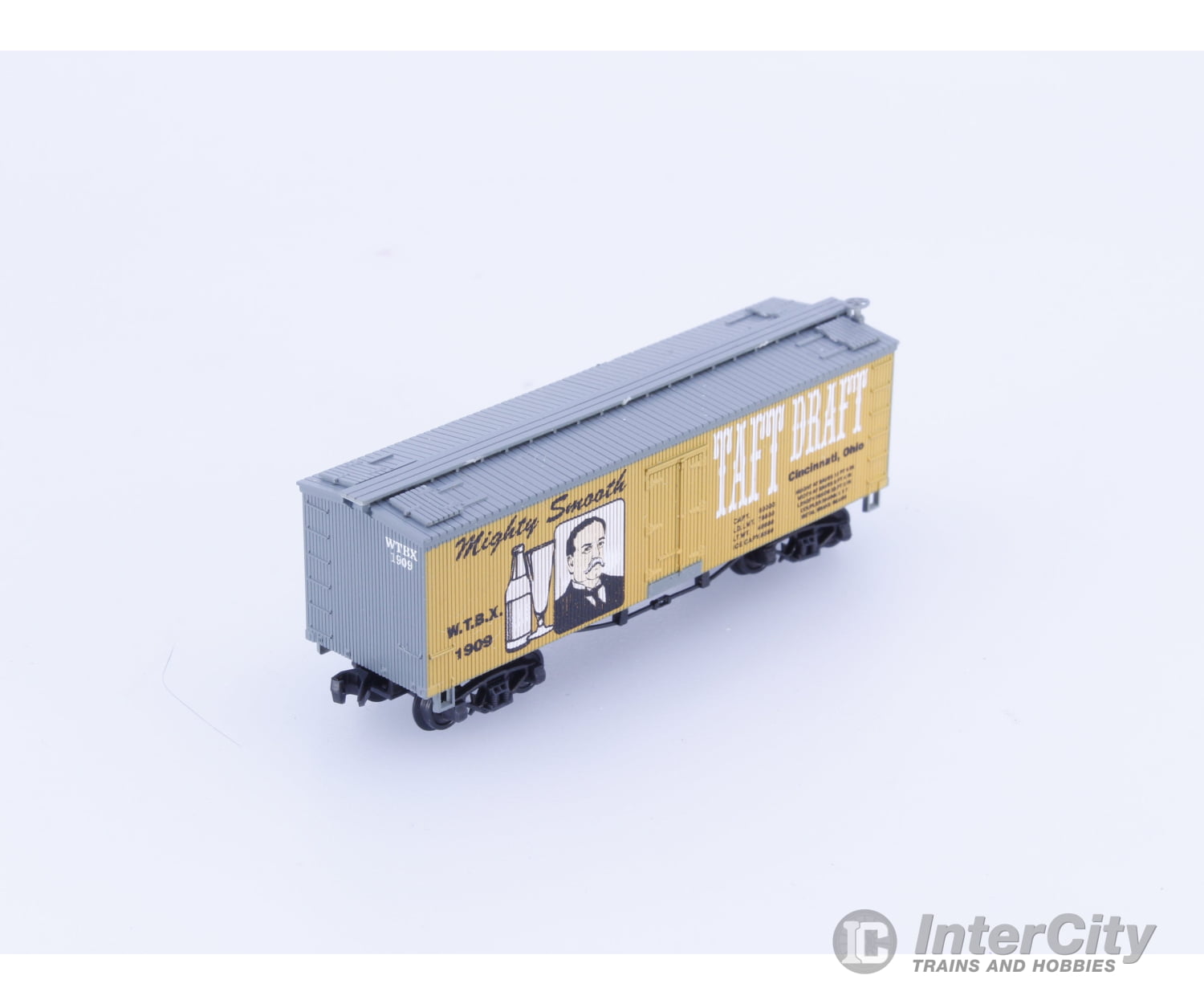 Roundhouse 1909 N 36’ Boxcar Taft Draft (WTBX) 1909 Freight Cars