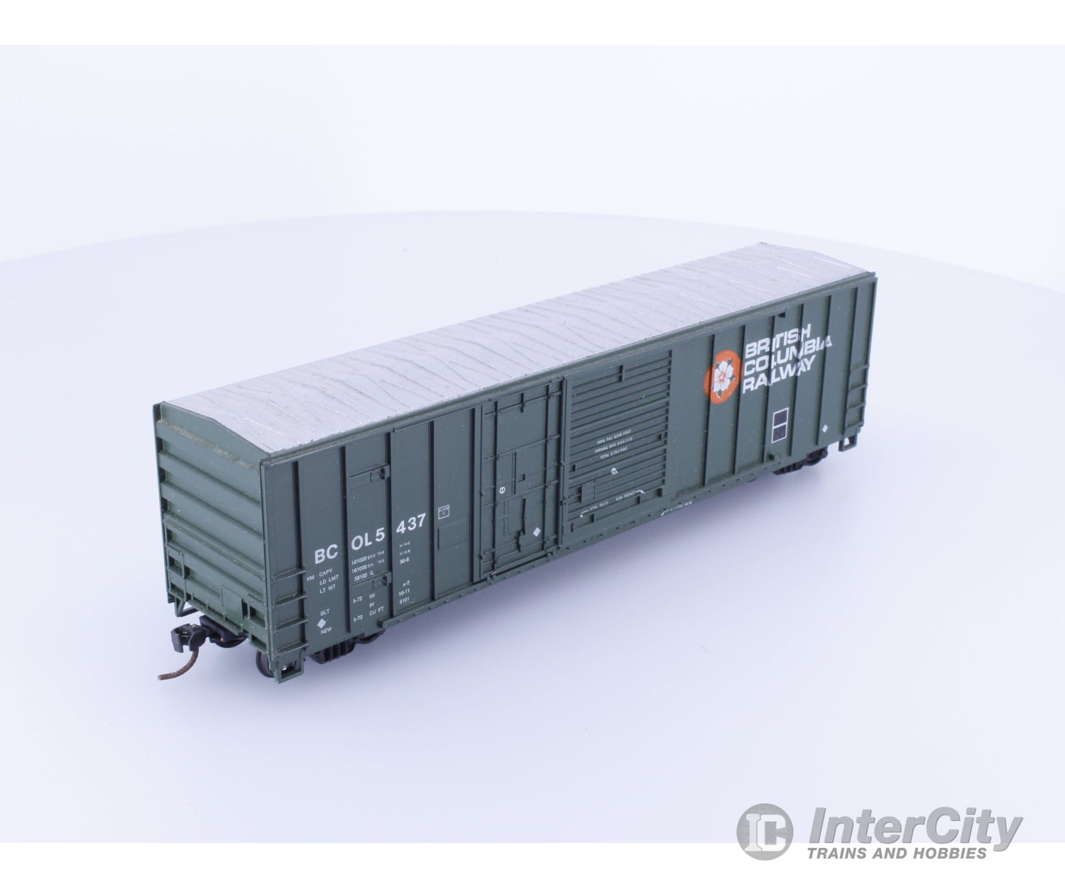 Roundhouse 1936 HO 50’ Combination Door Boxcar #2 BC Rail (BCOL) 5437 Freight Cars