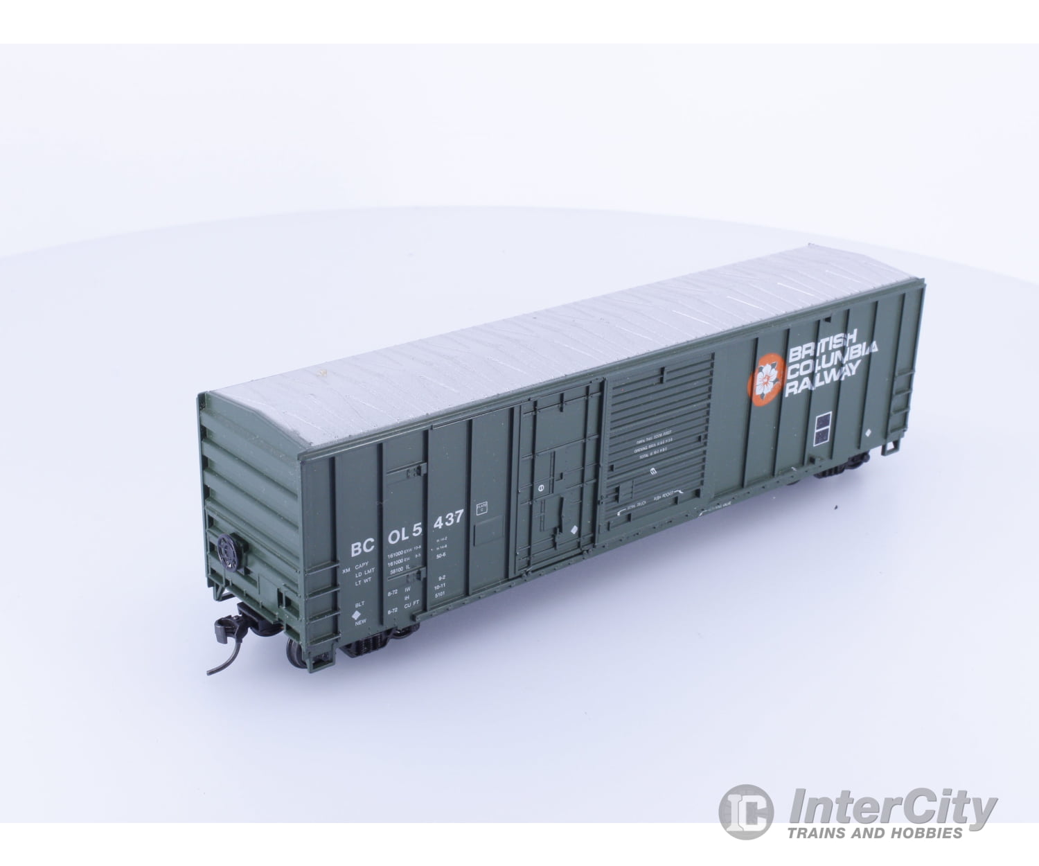 Roundhouse 1936 HO 50’ Combination Door Boxcar #3 BC Rail (BCOL) 5437 Freight Cars