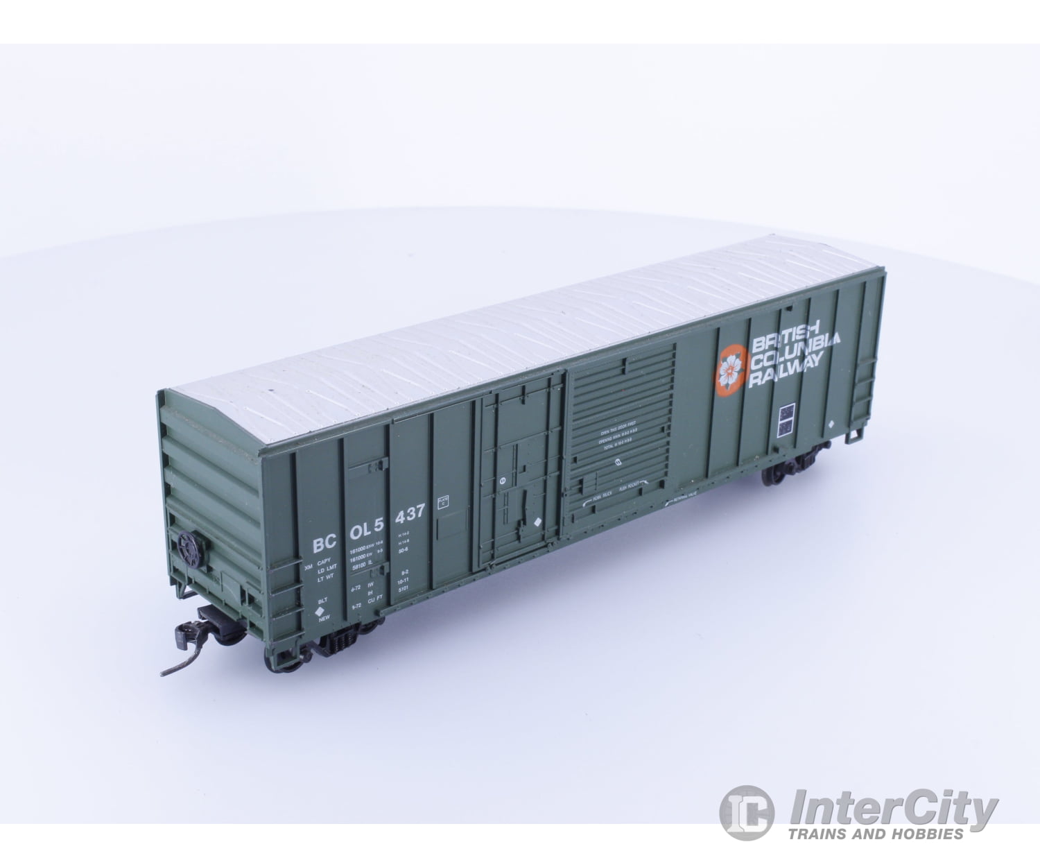 Roundhouse 1936 HO 50’ Combination Door Boxcar BC Rail (BCOL) 5437 Freight Cars