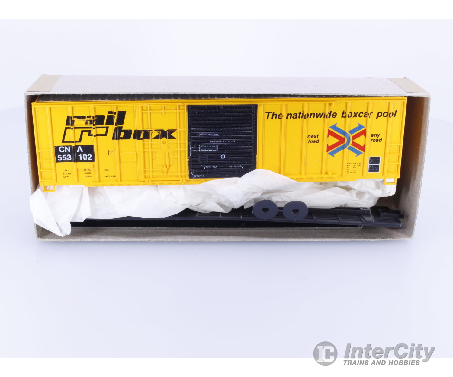 Roundhouse 1944 HO 50’ Combination Door Boxcar Kit Railbox Canadian National (CN) 533102 Freight Cars