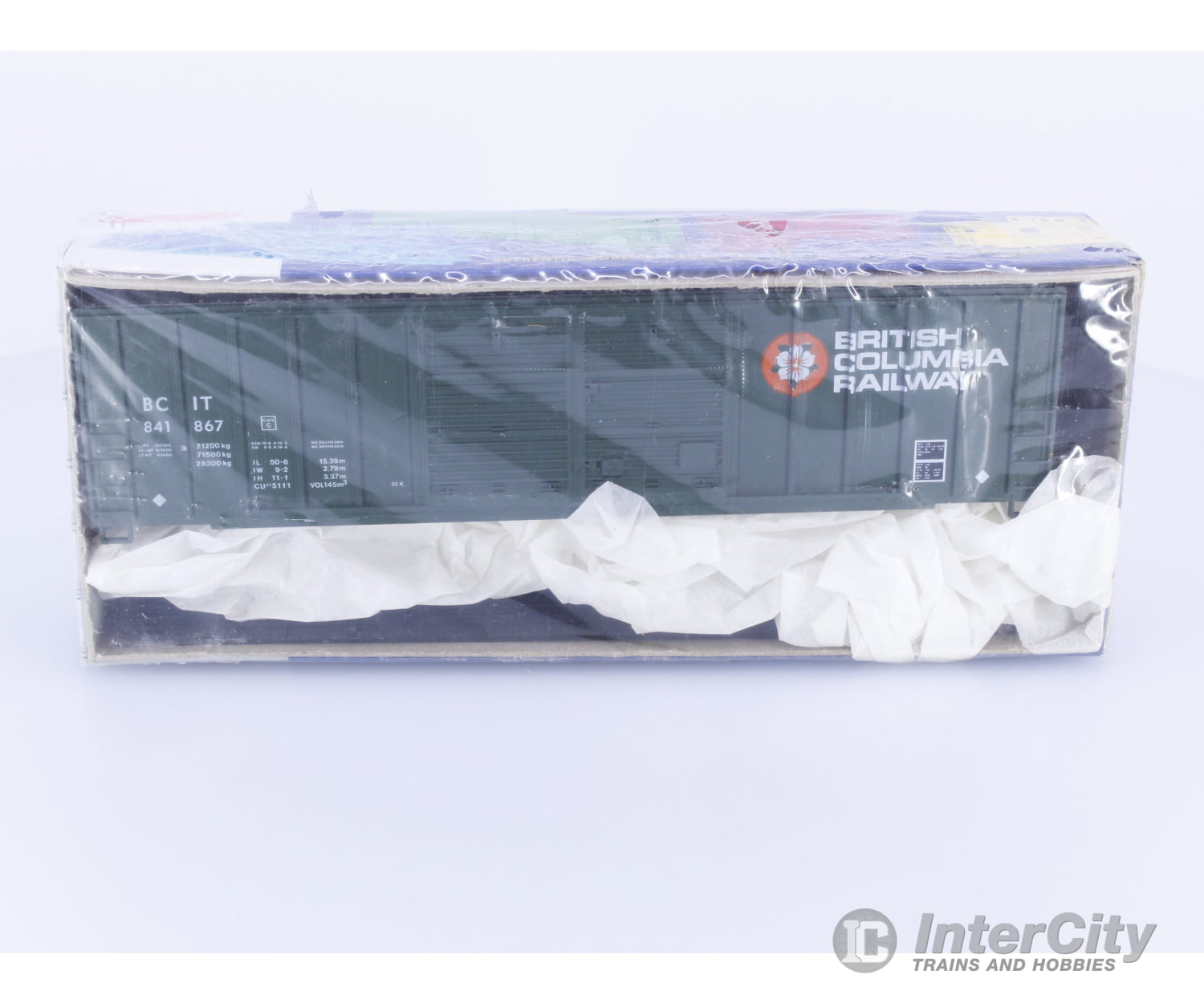 Roundhouse 1993 HO 50’ Double Boor Boxcar Kit BC Rail (BCIT) 841867 Freight Cars