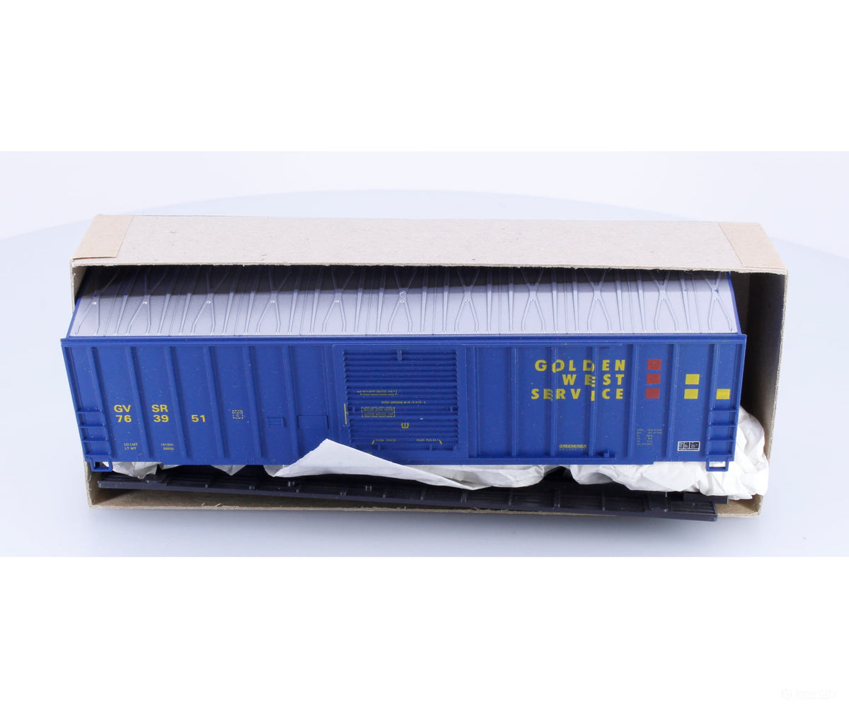 Roundhouse 3253 HO 50’ FMC Single Door Box Car Kit Golden West (GVSR) 763951 - Freight Cars