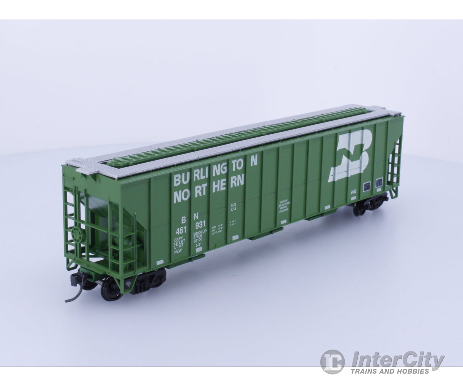 Roundhouse 3521 HO 50’ FMC Covered Hopper Burlington Northern (BN) 461931 Freight Cars
