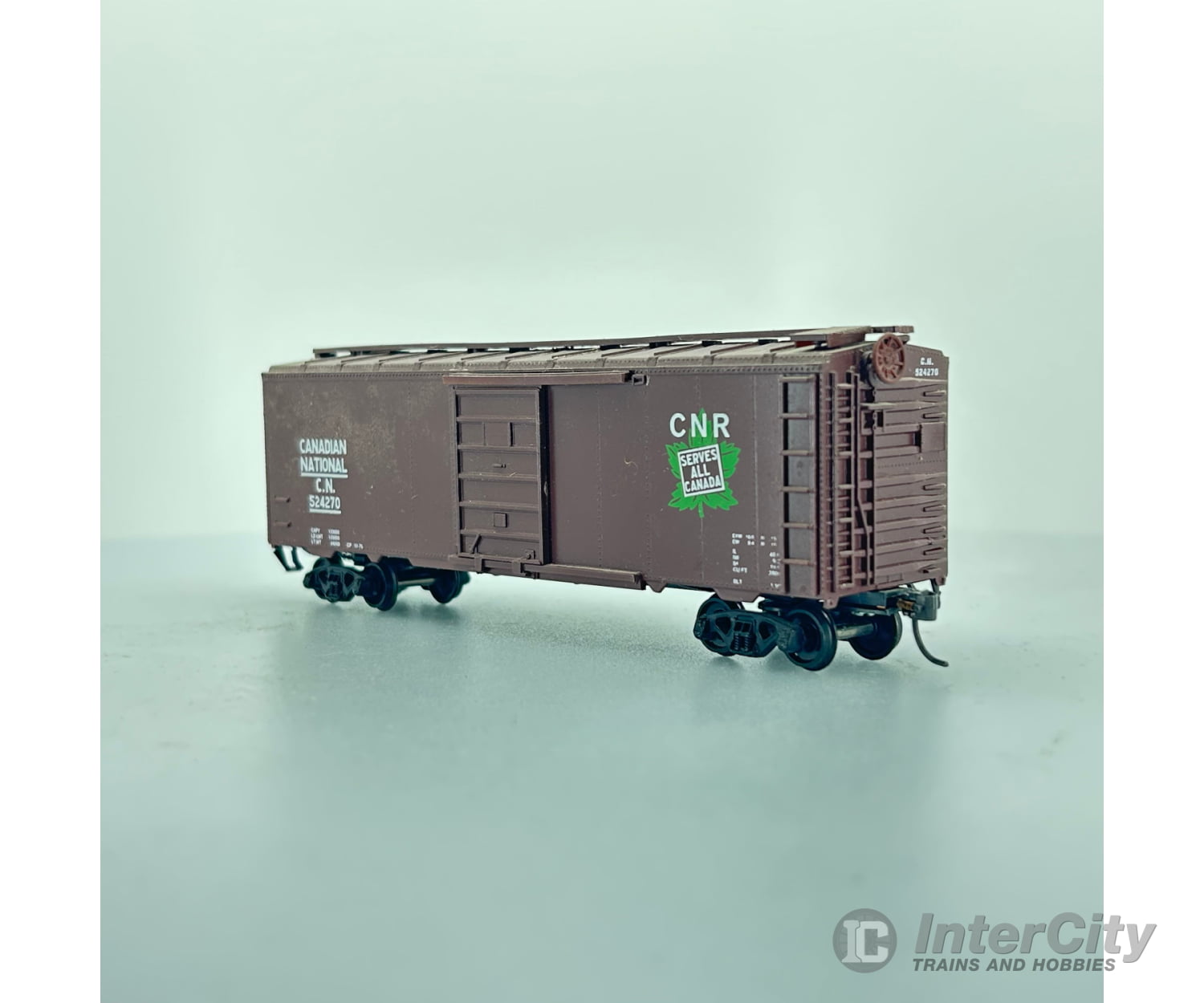 Roundhouse 40 Single Door Boxcar Canadian National Cn 524270 Freight Cars