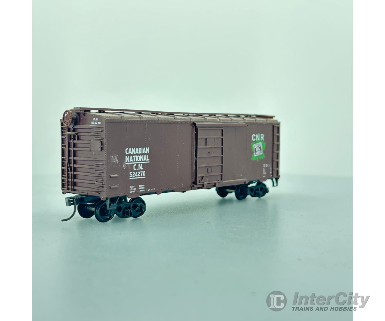 Roundhouse 40 Single Door Boxcar Canadian National Cn 524270 Freight Cars