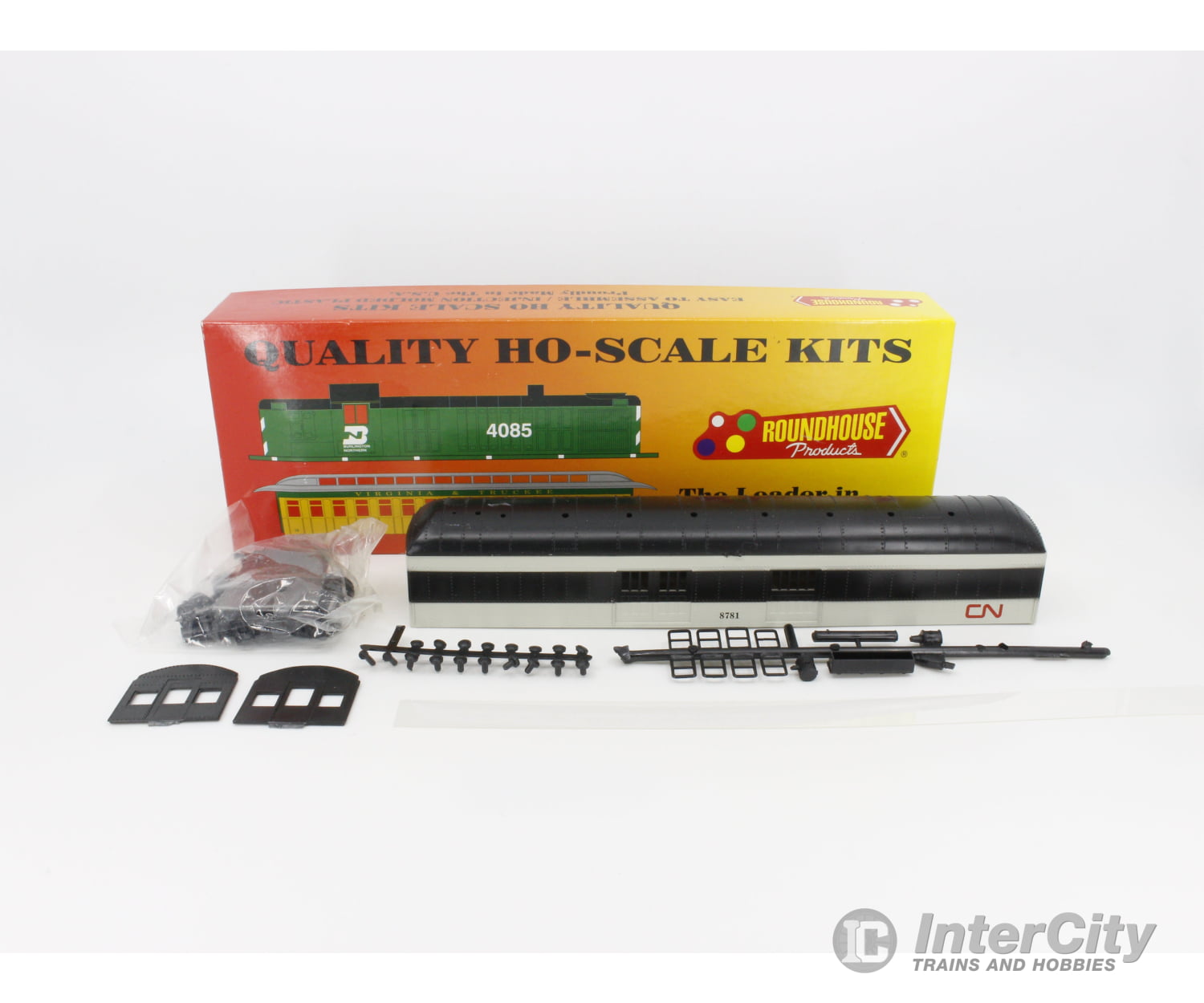 Roundhouse 6136 Ho Harriman Style Baggage Passenger Car Kit Canadian National (Cn) Cars