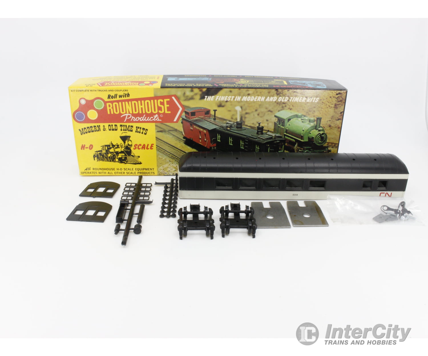 Roundhouse 6156 Ho Harriman Style Diner Passenger Car Kit Canadian National (Cn) 5314 Cars