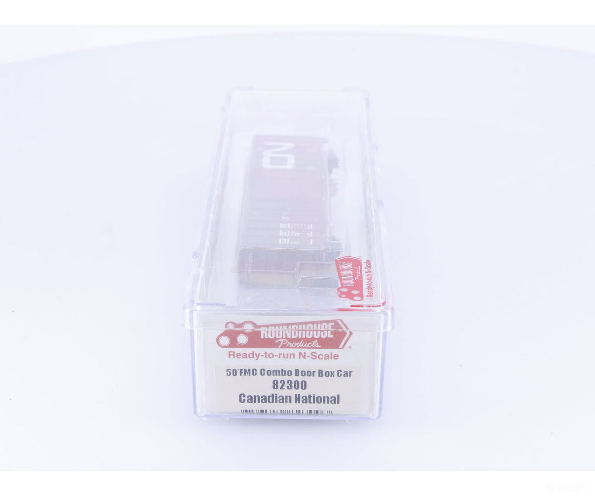 Roundhouse 82300 N 50’ FMC Combo Door Box Car Canadian National (CN) 553709 - Freight Cars